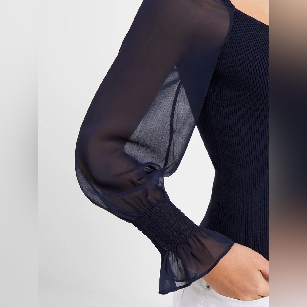 French Connection Maia Krista Crepe Mix Jumper